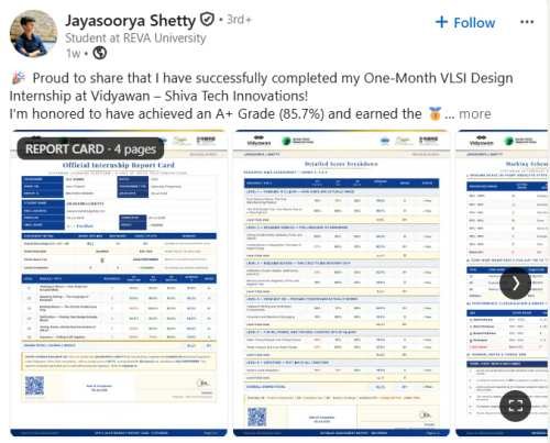 Jayasoorya Shetty – Vidyawan student review