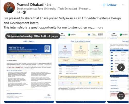 Praneel Dhabadi    – Vidyawan student review